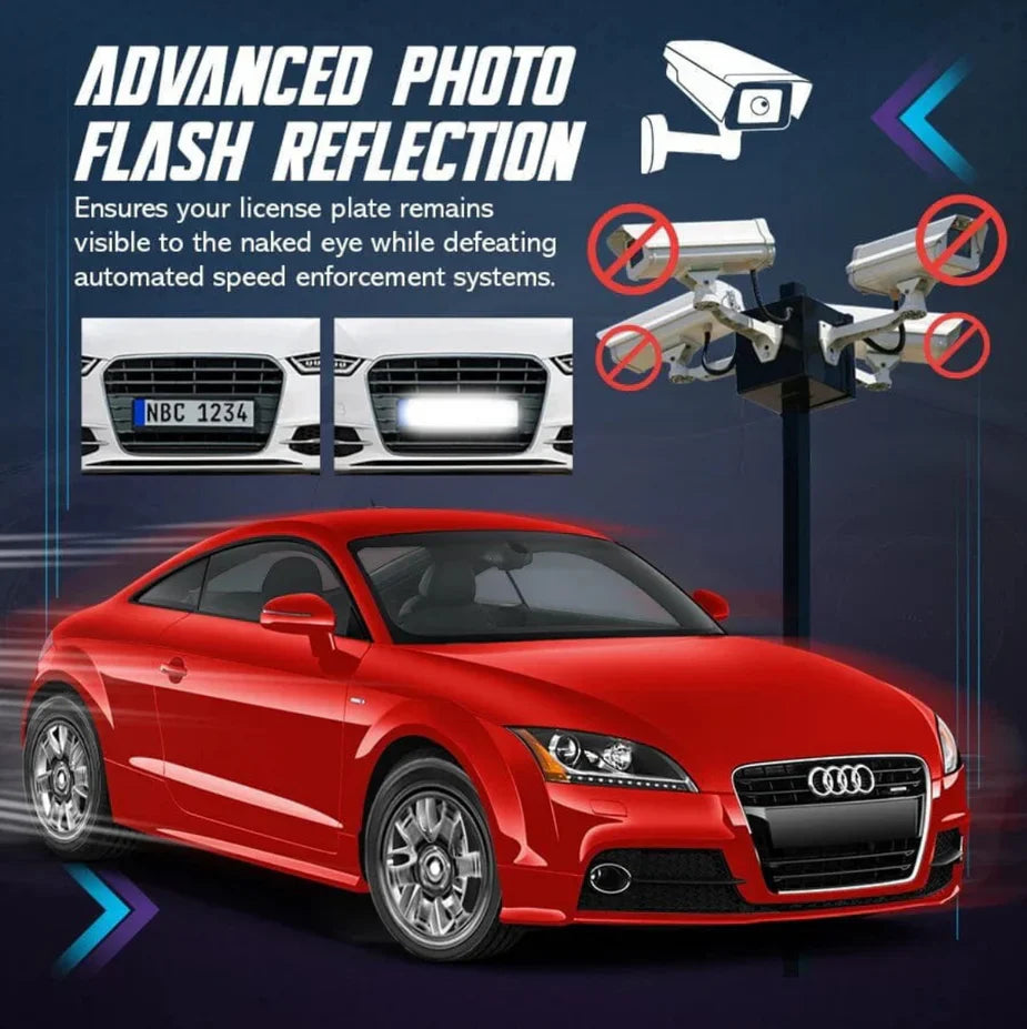 License Plate Number Reflective Invisible Digital Sticker