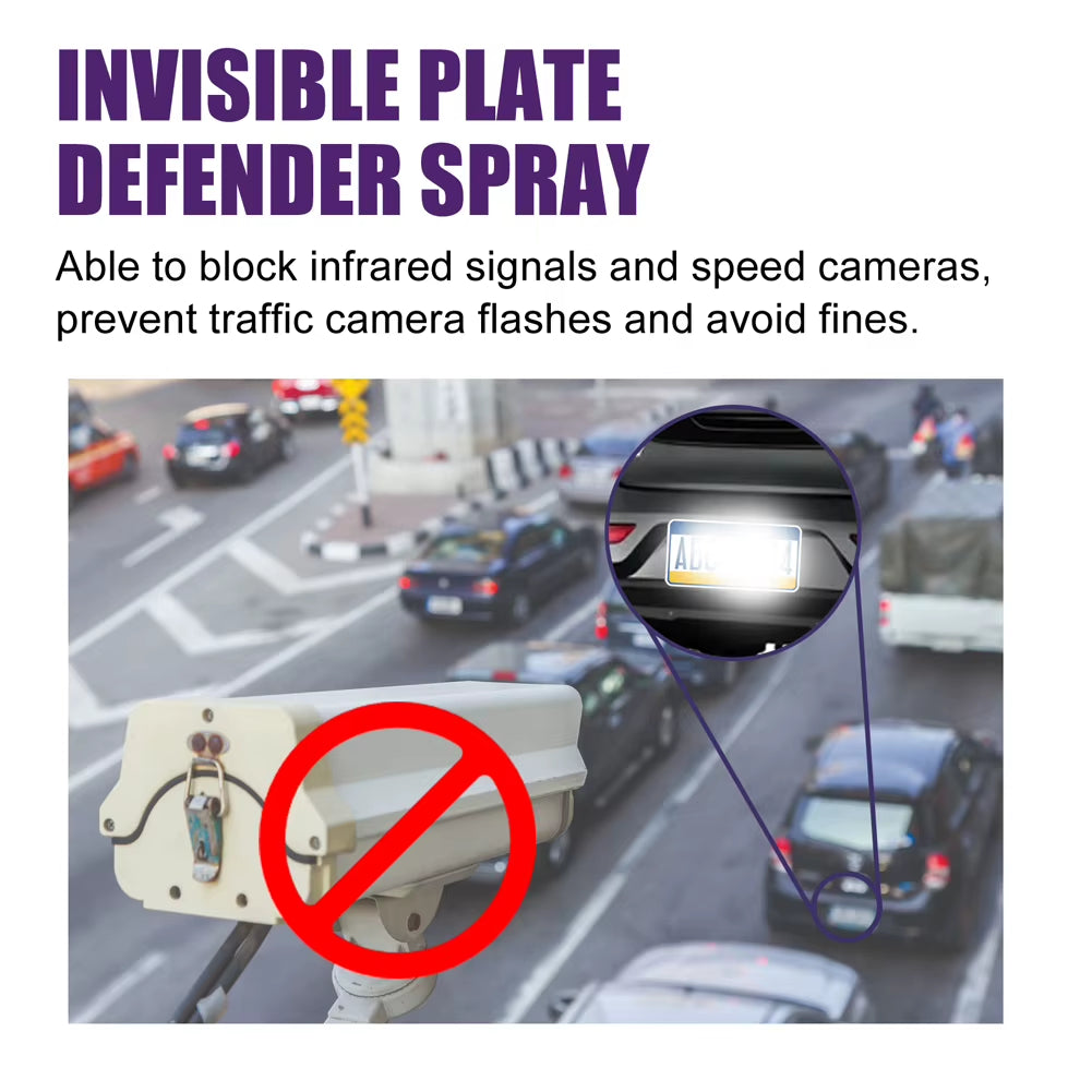 30/60Ml Stealth Plate Defender Long Lasting Invisible Defence Sprayer Effective Plate Defender Spray for Interior & Exterior Use