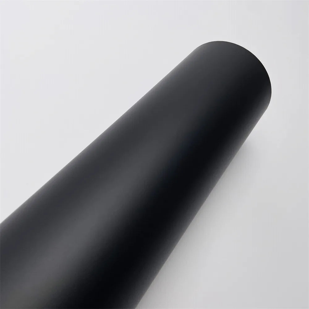 Black Matte Car Vinyl Film Self-Adhesive Auto Motorcycle Body Wrapping Film Matt Black Wrap Vinyl Air Release Car Accessories