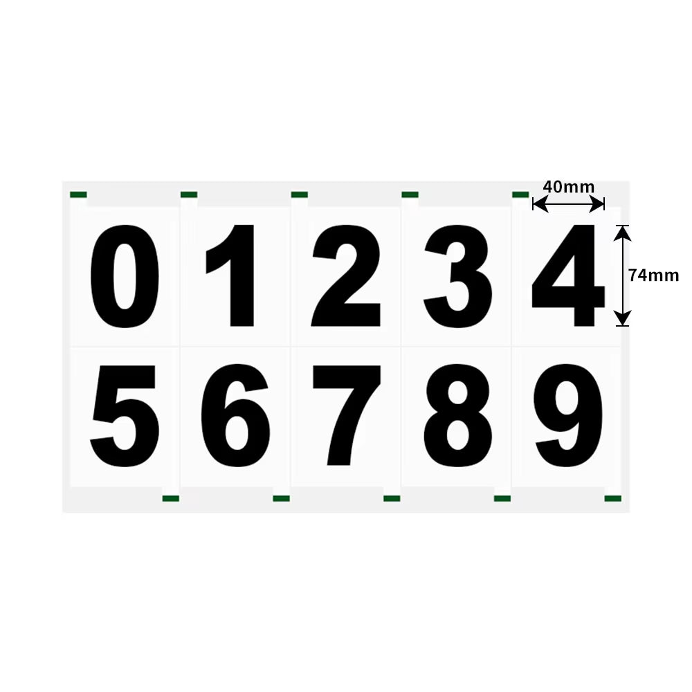License Plate Number Reflective Invisible Digital Sticker